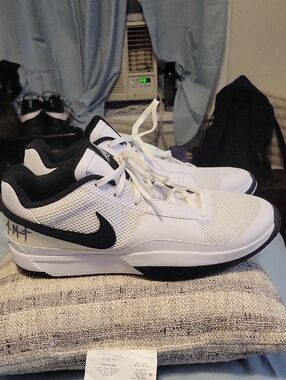 Nike Ja 1 TB Basketball Sneakers White Cream Black Morant FV1303-100 Men Size 16